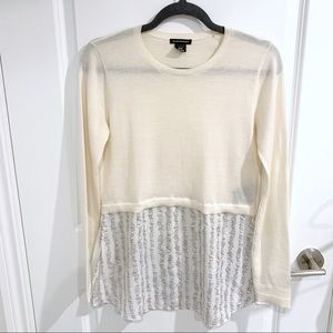 Club Monaco Cream Sweater